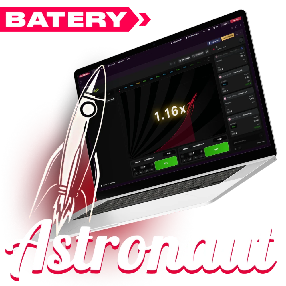 Batery Astronaut &ndash; Play the Popular Crash Game Online in India