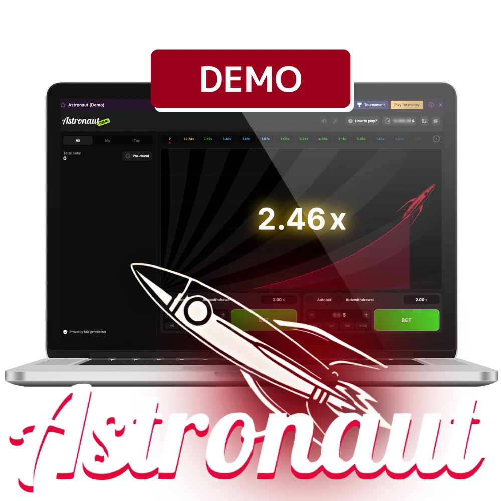 Astronaut Demo &mdash; Play the Crash Game for Free