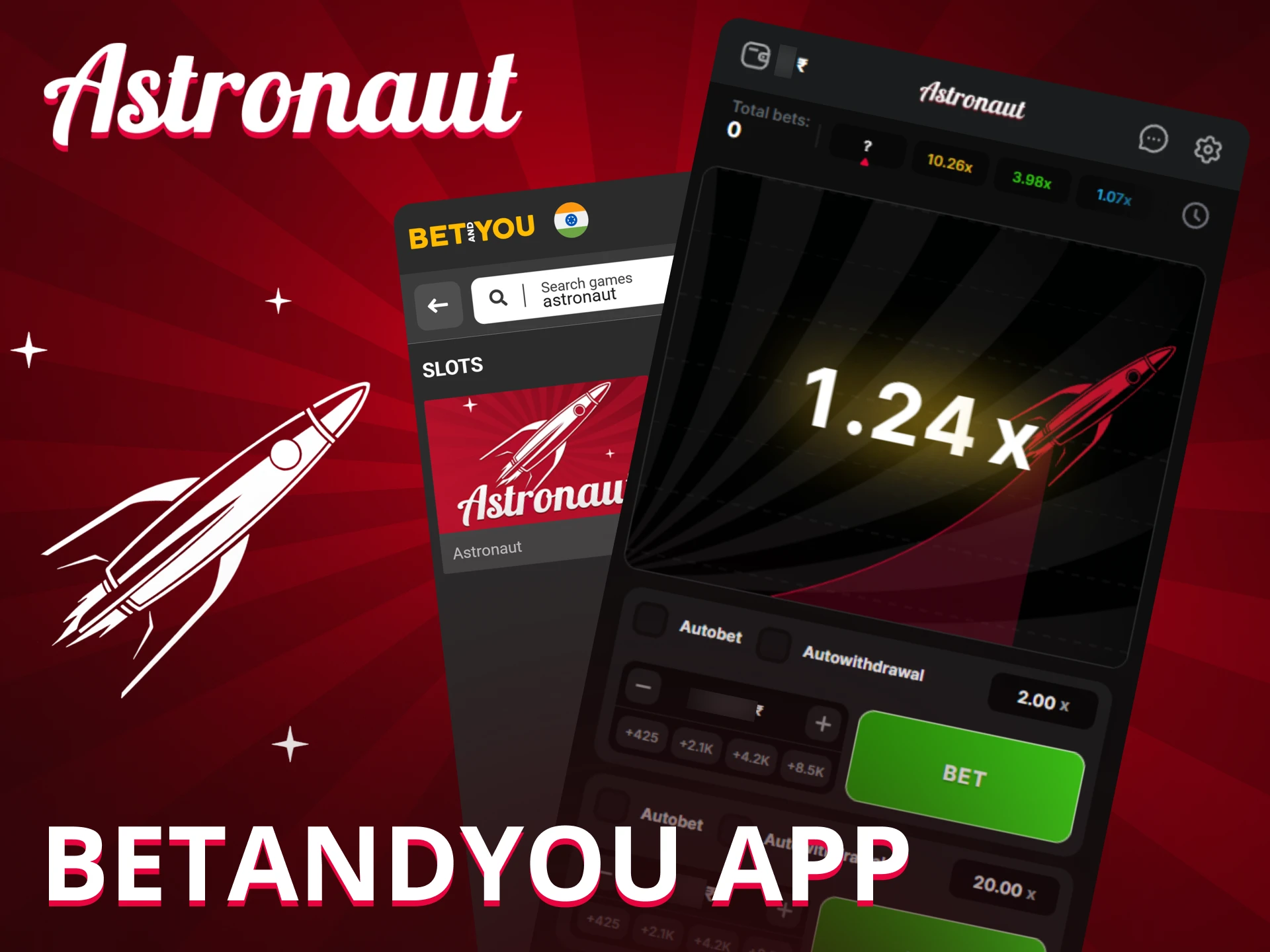 Astronaut on BetAndYou App